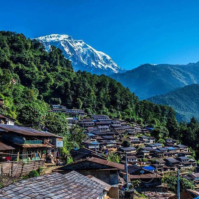 Ghandruk village stone houses