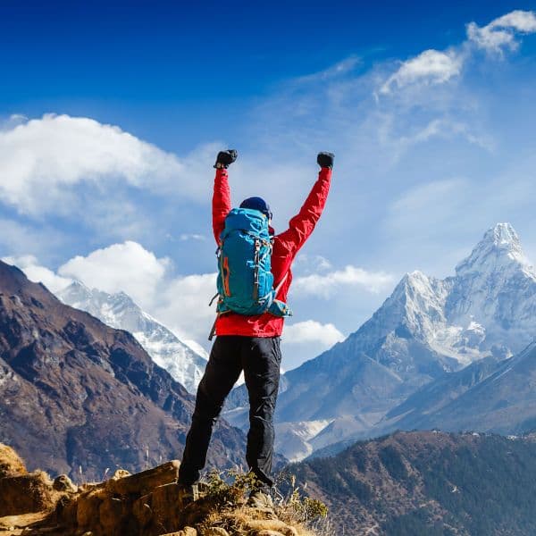 Suspension bridge on the trekking route
