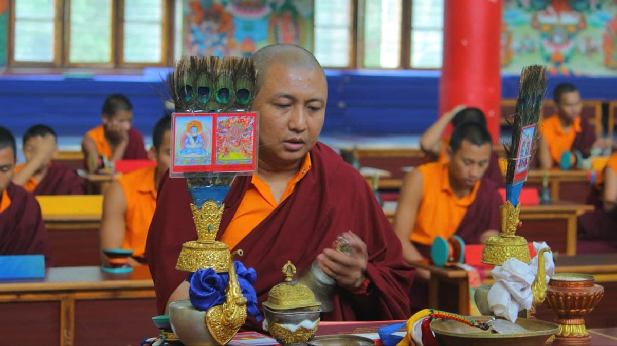 Lumbini monastery and peaceful surroundings