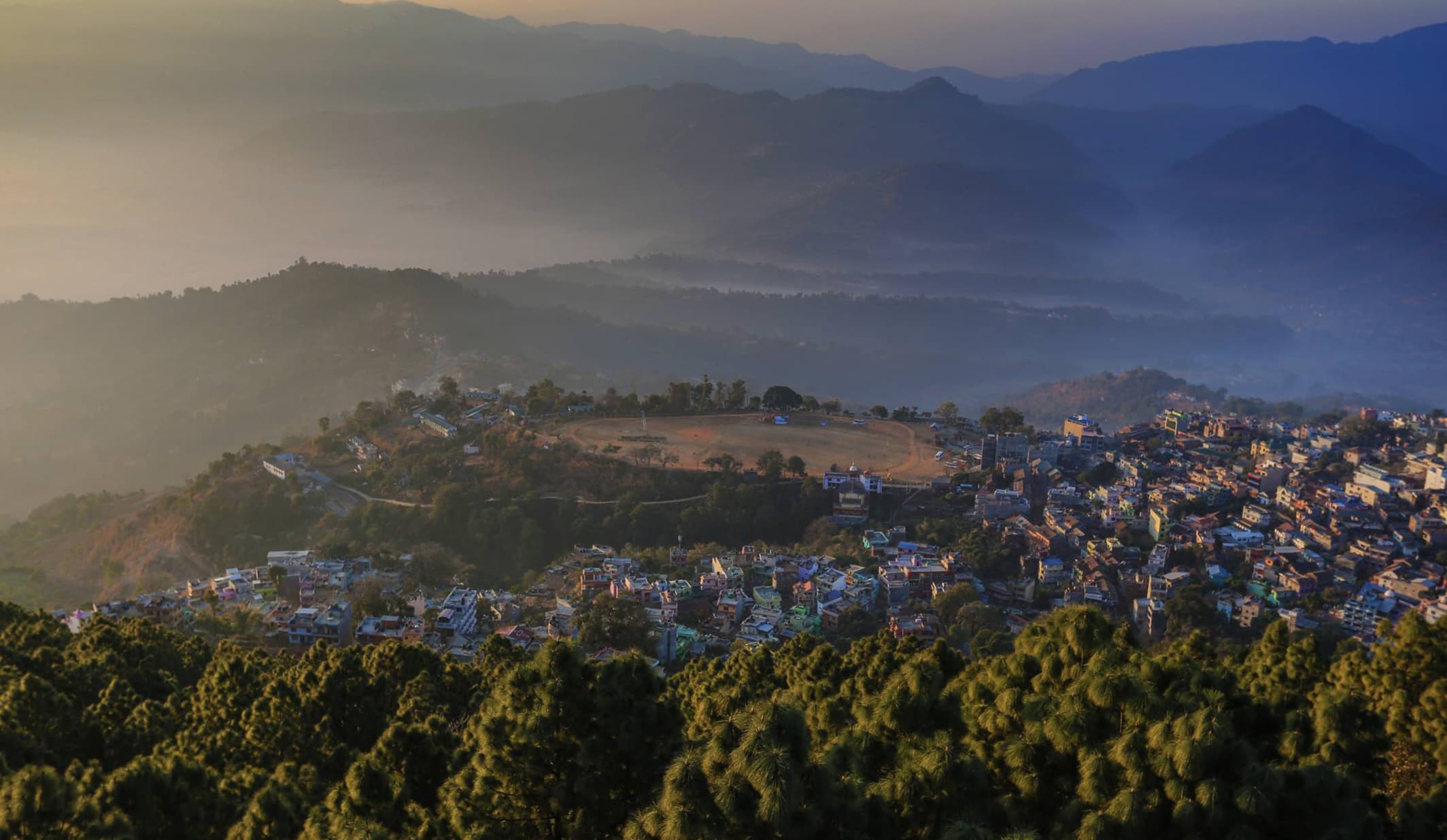 Palpa hill landscape and traditional architecture